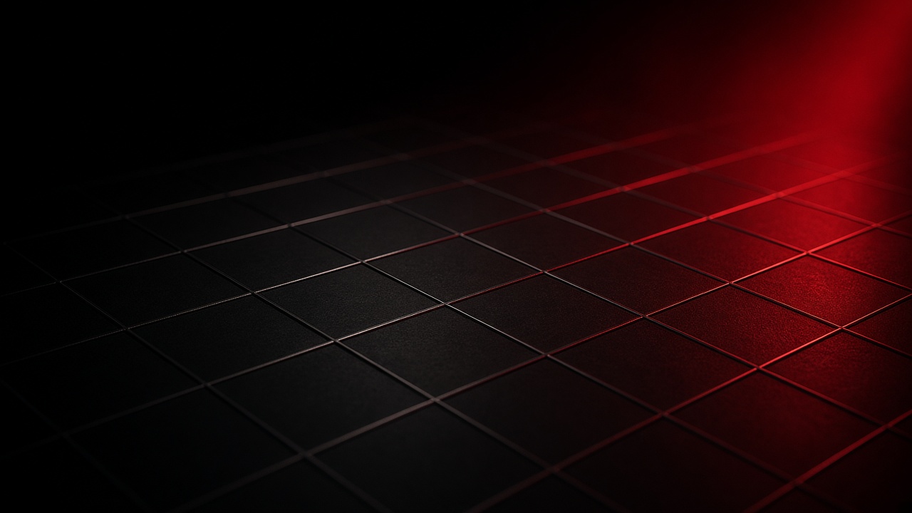 Abstract metal calendar grid with a crimson glow — cover for ZarkiTech's booking platforms article